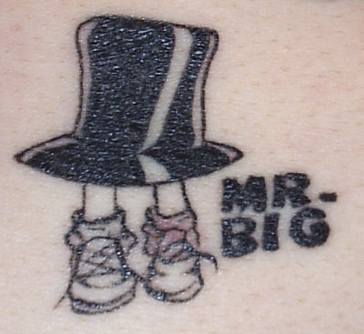 I have new tattoo! Of course devoted to MR. BIG! And here is the obligatory 